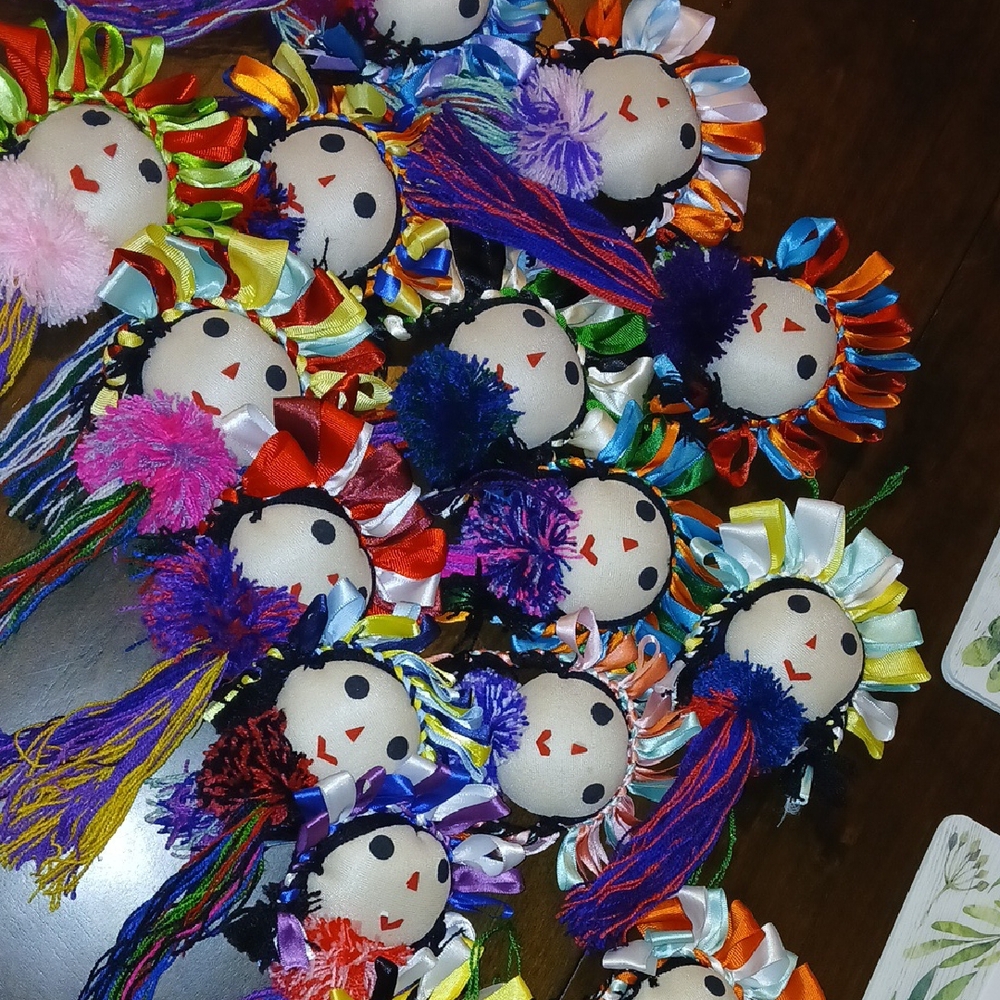 Colorful Ribbon Doll Ornament - Picture 2 of 3